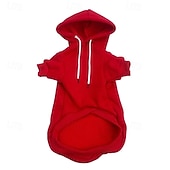  Maglioni per cani di piccola taglia, maglione caldo autunnale per cani da ragazzo, pile con tasca per cuccioli di taglia media per cani di piccola taglia, felpa invernale con cappuccio per animali domestici