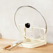 olcso Konyhai tárolás-konyhai edényfedő tárolóállvány, edényfedő vágódeszka tartó kivehető csepptálcával, helytakarékos konyhai edényfedő szervező állvány pultra