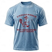  αδιάγνωστος, αλλά κάτι δεν πάει καλά, αστείο ρακούν, καουμπόισσα, ιππασία, γαλοπούλα, μπλουζάκι με ορυκτά πλυσίματα, vintage μπλε βαμβακερό μείγμα, κοντομάνικο γραφικό μπλουζάκι, ρούχα, ενδύματα, s m,