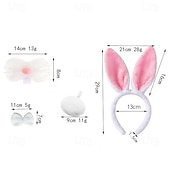 preiswerte Tierkostüm-Kopfschmuck Tier Kaninchen Osterhase Lustig Kinder Mädchen Maskerade Ostern Karneval Party Verkleiden