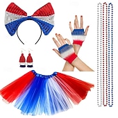 economico Accessori-Altri accessori Cosplay Adulti Per donna Giorno dell'Indipendenza / 4 Luglio 4 Luglio Feste Festival Vestirsi