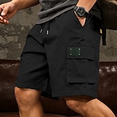 Χαμηλού Κόστους Στρατιωτικά Σορτς-Ανδρικά Φορέματα φορτίου Σορτς φορτίου Σορτσάκια Casual σορτς Τσέπη Ελαστική μέση Σκέτο Πάνω από το Γόνατο Causal ΕΞΩΤΕΡΙΚΟΥ ΧΩΡΟΥ Streetwear Μοντέρνα Κομψό στυλ street Μαύρο Λευκό Μικροελαστικό