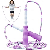  ugrókötél led lámpákkal fitnesz edzőeszközökhöz, gubancolódásmentes kötélugrás puha gyöngyös szegmenssel, prémium állítható ugrókötél gyerekeknek, nőknek, férfiaknak