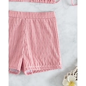 levne Surfovací tankiny a bikiny-Dámské Bikinové sety 2 ks Plavky Jednobarevné Ochrana proti UV záření Elastický Bez rukávů Plavky Surfování Potápění Plavání Léto