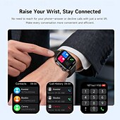 preiswerte Smartwatch-iMosi GE52 Smartwatch 1.88 Zoll Smartwatch mit Bluetooth-Anruffunktion Schrittzähler Anruferinnerung Aktivitäts-Tracker Kompatibel mit Android iOS Unisex Freisprechanrufe Mediensteuerung Schrittzähler