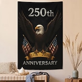 abordables Tapices de pared-Independence Day Tapestry Banners Blanket Flag 3D Bedroom Living Room Dorm Teens Room College Dorm Wall Porch Home Decor