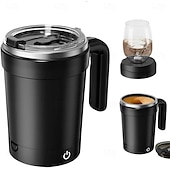 cheap Mugs &amp; Cups-Magnetic Blending Coffee Cup with Straw Lid, 304 Stainless Steel Mixer, 7000 RPM Fast Blending for Smoothies &amp; Coffee, USB-Rechargeable for home/Office/Travel (Hot/Cold Drinks)