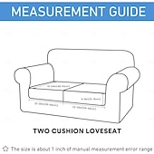 cheap Sofa Cover-2PC Waterproof Couch Cushion Covers for Pets, Non Slip Sofa Seat Cover for Dogs Washable, Soft Thick Stretch Jacquard Fabric, Sofa Slipcovers with Elastic Bottom