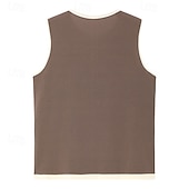  3-delt flerpakning singlet for menn, singlet, ermeløs, henley-skjorte, sommer, enkel, motedesigner, enkel, avslappet, ferie, gate, abc-topp, t-skjorte for menn