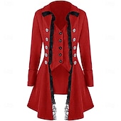 cheap Outerwear-Medieval Renaissance Steampunk Coat Jacket Tailcoat Long Sleeves Princess Fancy Dress Women's Royal Steampunk Event / Party Masquerade Adults' Coat