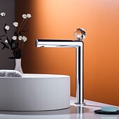 Недорогие Смесители для раковины в ванной-Ванная раковина кран - Классический Электропокрытие По центру Одной ручкой одно отверстиеBath Taps