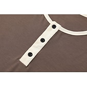  3-delt flerpakning singlet for menn, singlet, ermeløs, henley-skjorte, sommer, enkel, motedesigner, enkel, avslappet, ferie, gate, abc-topp, t-skjorte for menn