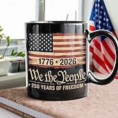 baratos Canecas &amp; Chávenas-Caneca comemorativa do 250º aniversário dos Estados Unidos, presente patriótico, caneca de cerâmica do semiquincentenário, 1776-2026 América 250, presente para o Dia da Independência (4 de julho) para