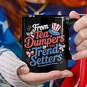 tanie Kubki i filiżanki-Kubek z okazji 250. rocznicy Stanów Zjednoczonych, prezent patriotyczny, ceramiczny kubek do kawy z okazji półpięćsetnej rocznicy, 1776–2026, Ameryka 250, prezent na Dzień Niepodległości dla mężczyzn