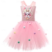 abordables Disfraz de Animal-Tutu Túnica Princesas Animal conejo de Pascua Vestidos Gracioso Niños Chica Día del Niño Semana Santa Carnaval Fiesta Disfrazarse
