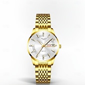 cheap Quartz Watches-Mother's Day Gift Women Quartz Watch Casual Luminous Calendar Date Alloy Watch