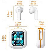 economico cuffie-K8 Auricolari True Wireless TWS In-ear Bluetooth 5.3 Cancellazione del rumore Stereo Con la scatola di ricarica per Apple Samsung Huawei Xiaomi MI Allenamento in Palestra Uso Quotidiano All'aperto
