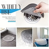 preiswerte Reinigungsmittel-4er-Pack Haarfangsieb-Set für Abflüsse, Abflussstopfen für Badewanne und Dusche mit Küchen-Geruchsfilter und Spülbecken-Sieb, Badezimmer-Basics