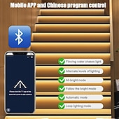 billiga Plug Strip Lights-Bluetooth-app intelligent rörelseutlöst LED-trappbelysningskit 12–32 st 4,1 fot kapbar COB-LED-remsa för inomhus-LED-trappbelysning utrustad med strömbrytare och kabel