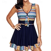 levne Rash guardy One Piece-Dámské Plavky Jednodílné díly S proužky Ochrana proti UV záření Elastický Bez rukávů Plavky Surfování Potápění Plavání Léto