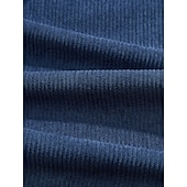 abordables pantalons décontractés-Homme Pantalons Pantalon en velours côtelé Pantalons Amples Pantalon décontracté Taille Élastique Jambe Droite Couleur Unie Confort Évacuation de l'Humidité Longueur complète Occasionnel Quotidien