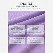 billige Uformell Henley T-skjorte-Herre T skjorte Deminskjorte 100% bomullssyre-vaskeskjorte Kortermet Høy krage Henley Vår sommer Sommer Vår عادي Årgang Gatemote Fritid Vasket Raglan Ermer Avslappet Hjem Gate Lyseblå Svart Rosa Topp