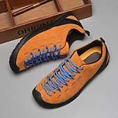 abordables Baskets Décontractées-Chaussures de randonnée pour hommes – en daim et mesh résistants, respirantes et confortables, idéales pour la randonnée et les sports d'aventure