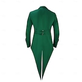  Renaissance Steampunk Coat Jacket Tailcoat Long Sleeves Prince Elf Nobleman Fancy Dress Men's Royal Steampunk Event / Party Masquerade Adults' Coat