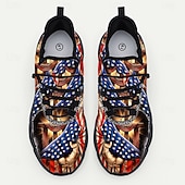 Χαμηλού Κόστους Ανδρικά παπούτσια-Αθλητικά Παπούτσια Γυναίκες 250η Επέτειος Ηνωμένων Πολιτειών Πατριωτικά Αμερικανικά Παπούτσια Τολμηρός Γραφικός Σχεδιασμός Ελαφρύ Άνετο Παπούτσια για την Εορτή της Εργατικής Πρωτομαγιάς