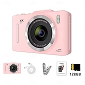 זול מצלמה ותמונה-מצלמת וידאו דיגיטלית 4K באיכות Full HD DVC 48MP עם מסך צבעוני בגודל 2.88 אינץ' וזום דיגיטלי פי 18