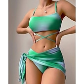 voordelige Surf Tankini's en Bikinis-Dames Bikini-sets Badpak Badpakken Tie Dye UV-Bescherming Elastisch Mouwloos Zwemkleding Zwempak Surfen Duiken Zwemmen Zomer