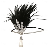 economico Accessori e altro-Vintage Fascia Flapper Il grande Gatsby Foglia Costume Per donna Carnevale San Valentino Mascherata Balli di fine anno Carnevale Club Adulti Copricapo Primavera