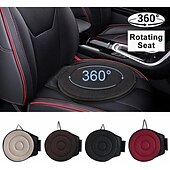 halpa Ajoneuvopalvelu-360 astetta kääntyvä auton istuintyyny, jossa on pehmeä polyesterineulottu kangas, kevyt ja kannettava muotoilu, tarjoaa mukavaa tukea kaikkina vuodenaikoina ajoneuvossasi ja mahdollistaa helpon