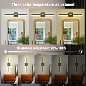 olcso Okos otthoni világítás-1/2 db kétfejes fali lámpa, vezeték nélküli mágneses LED-es olvasólámpa, szabályozható fényerejű újratölthető fali lámpa, állítható világítás hálószobába, nappaliba, fürdőszobába, tükörvilágítás,