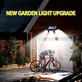 Недорогие Уличные огни-Уличные солнечные светильники с датчиком движения, прожекторы, охранные светильники на солнечных батареях, водонепроницаемость IP65.