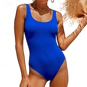 levne Rash guardy One Piece-Dámské Plavky Jednodílné díly Jednobarevné Ochrana proti UV záření Elastický Bez rukávů Plavky Surfování Potápění Plavání Léto