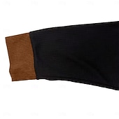 billige Vaffelstrikket T-skjorte-Herre Vaffel T-skjorte T skjorte Vaffel Henley-skjorte Langermet Polokrage Genser Quarter Zip Høst vinter Helfarge Fargeblokk Tradisjonell / vintage Fritid Lapper Fargeblokk Avslappet Hjem utendørs