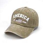 baratos Acessórios-Boné de Baseball Estátua da Liberdade Bandeira americana Sino da Liberdade Retro Vintage Herança Patriótico 1776-2026 para Unisexo Adulto Lavagem com ácido  para Dia da Independência 4 de julho Ao ar