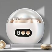 Недорогие Личный уход и здоровье-Умные электрические кусачки для ногтей 2-в-1: полировщик и триммер для ногтей, заряжаются через USB, литий-полимерный аккумулятор 500 мАч, с функциями защиты от порезов, шлифовки и подсветки,