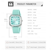 Недорогие Кварцевые часы-Подарок на День Матери SKMEI Мужские кварцевые часы Креативные минималистские модные повседневные светящиеся водонепроницаемые часы с мировым временем Силиконовые гелевые часы