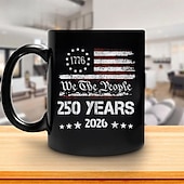 economico Tazze e tazzine-Tazza patriottica per il 250° anniversario degli Stati Uniti, tazza da caffè in ceramica per il cinquantenario, America 250 1776-2026, regalo per il giorno dell'indipendenza del 4 luglio per uomini e