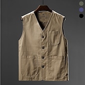 Недорогие Жилеты-Муж. Жилет для туризма и прогулок Лето Весна на открытом воздухе Быстровысыхающий Мульти карман Легкость Износостойкость Верхняя часть Походы / туризм / спелеология