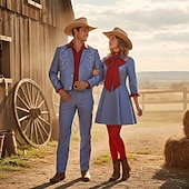  زوجان زي الكرنفال برونو غاغا زي تأثيري ملابس الكوسبلاي للبالغين رجالي نسائي عيد الرعب مهرجان مناسب للحفلات أداء خشبة المسرح أزياء هالوين سهلة تلبيس