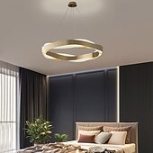 cheap Ring &amp; Round Design-Nordic Modern Ring LED 3 Color 65/80cm Chandelier for Living Room Bedroom Dining Table Pendant Lamp Home Decor Lighting,Ceiling Pendant Light