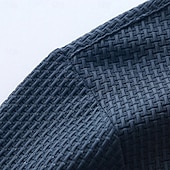 abordables Polo clásico para hombre-Hombre Polo Polo de seda helada seersucker Casual Negocio Cuello polo acanalado Manga Corta Moda Básico Color sólido Con Texturas Botones Verano Primavera &amp; Otoño Ajuste regular Azul Piscina Negro