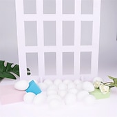 Недорогие Необычные игрушки-Набор из 160 пасхальных подвесных яиц, белые пластиковые пасхальные украшения, пасхальные поделки своими руками, пасхальные украшения, набор расписных яиц, пасхальная тематика.