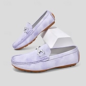 economico Mocassini casual-mocassini da uomo in similpelle viola: comode scarpe casual slip-on da indossare tutti i giorni e per eventi rilassati