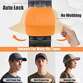 economico Organizzazione spazi-2 confezioni di organizer per cappelli da baseball con clip a molla integrate - supporto per cappelli da armadio con montaggio a parete, contenitore per appendiabiti da porta/armadio (adesivo forte)