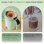 cheap Mugs &amp; Cups-Magnetic Blending Coffee Cup with Straw Lid, 304 Stainless Steel Mixer, 7000 RPM Fast Blending for Smoothies &amp; Coffee, USB-Rechargeable for home/Office/Travel (Hot/Cold Drinks)