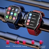 tanie Smartwatche-Lokmat appllp 3 max smartwatch 2,02 cala 4G LTE komórkowy smartwatch telefon krokomierz przypomnienie o połączeniach monitor aktywności kompatybilny z Androidem, iOS, GPS unisex, połączenia bez użycia rąk, sterowanie multimediami ipx-4 55 mm